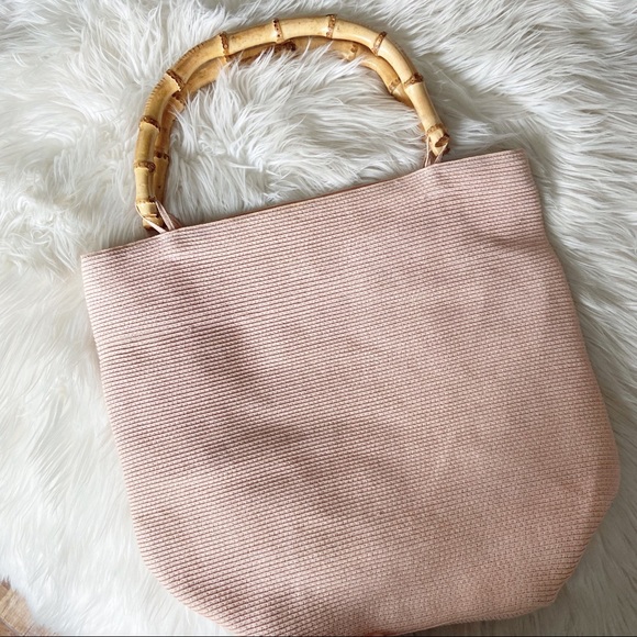 Blush Pink Oversized Beach Bag - Picture 2 of 4